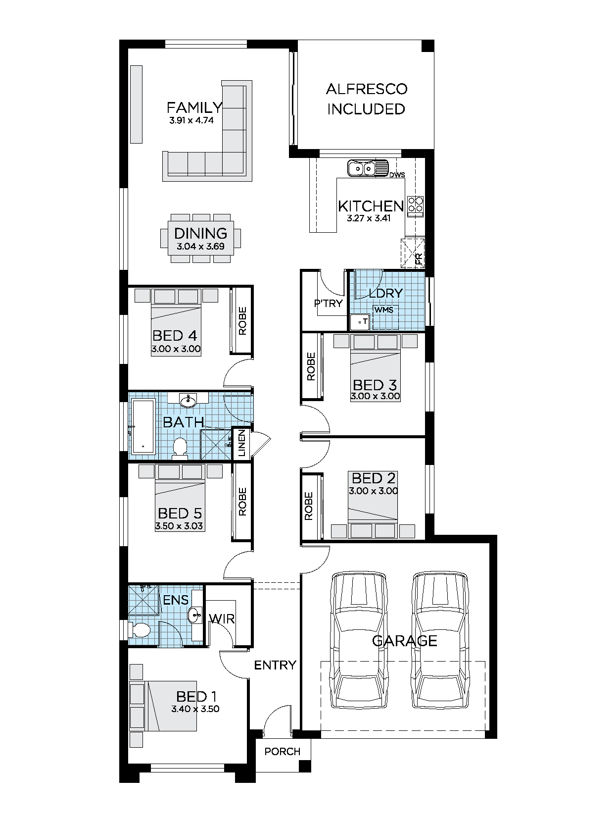 Thrive Homes Aria 22-5 Home Design Floorplan