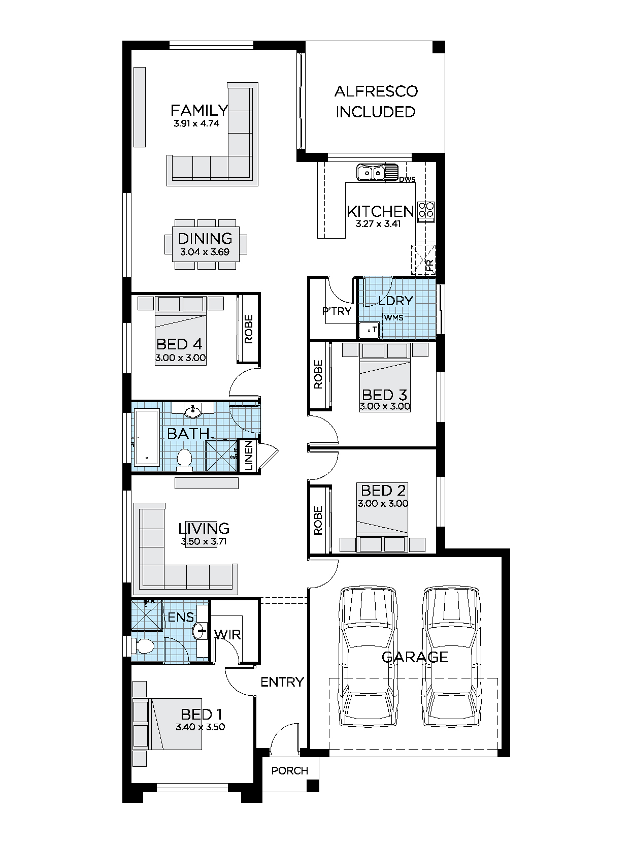 Aria House Design 4 & 5 Bedroom House Plans Thrive Homes