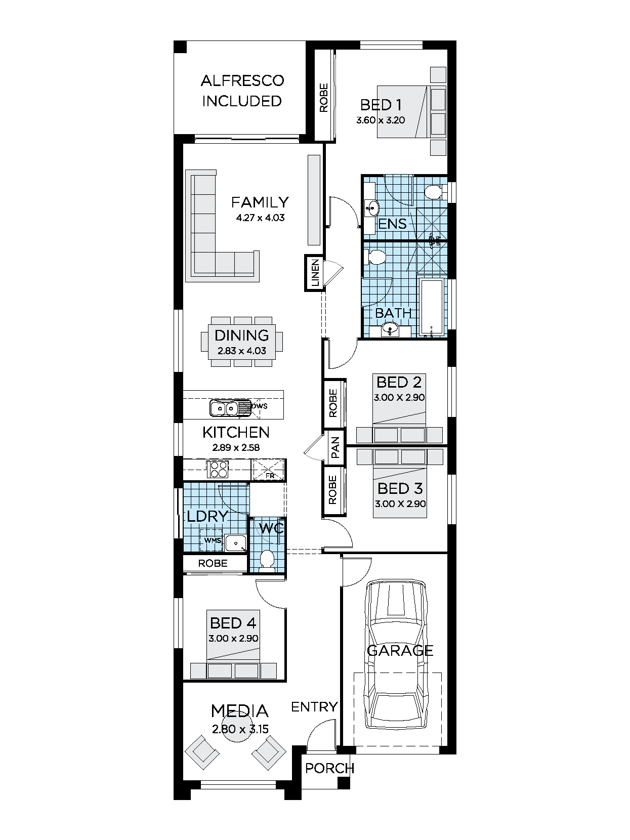 Eve House  Design  Single Storey House  Plan  Thrive Homes 