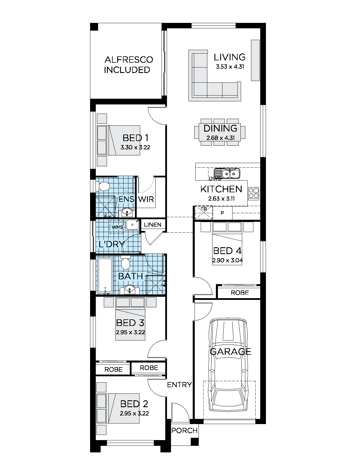 Verve House Design 3 4 Bedroom House Plan Thrive Homes