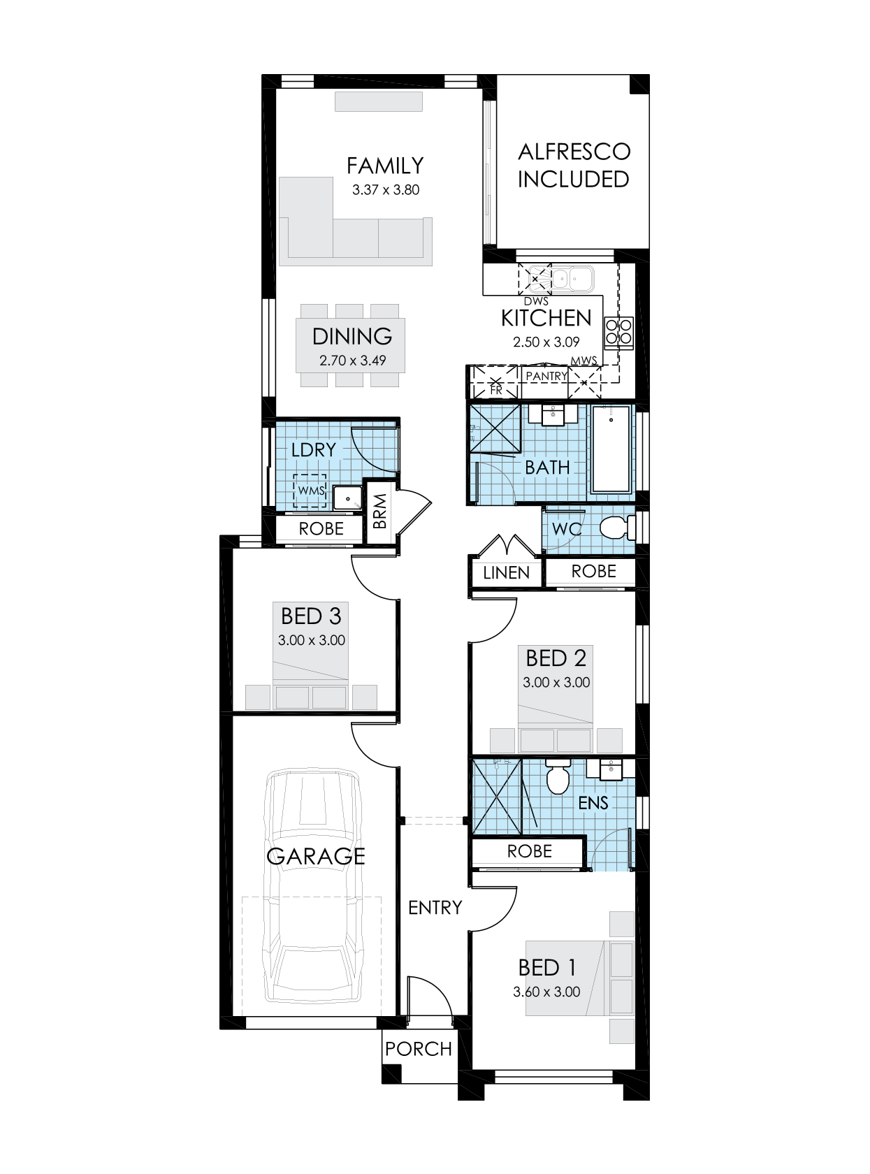 Zen Home Design Narrow Lot House Plan Thrive Homes