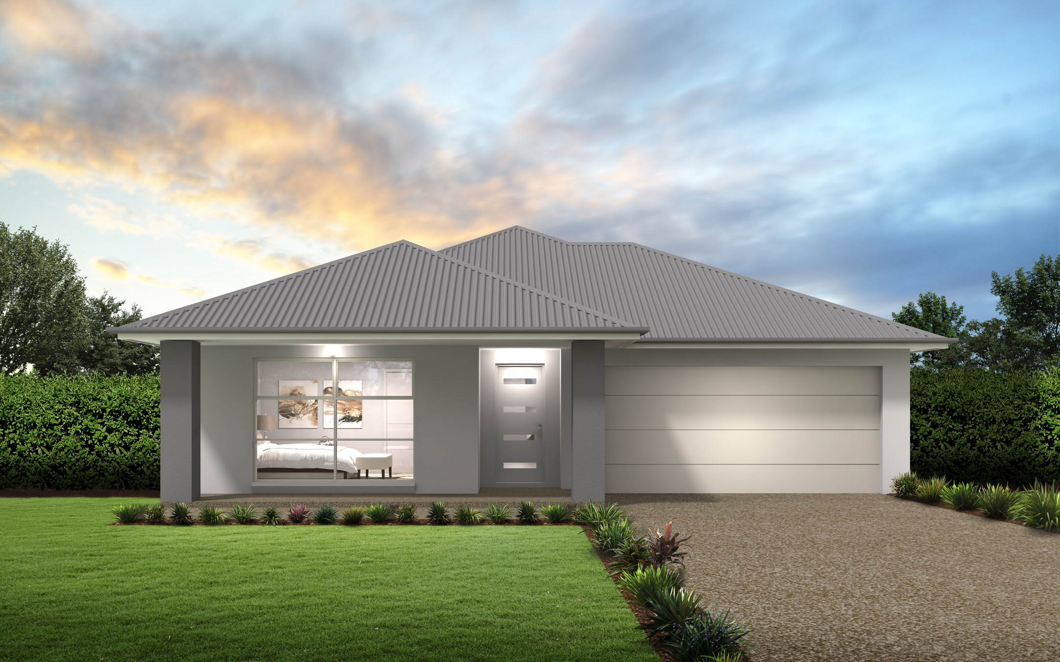 Thrive Homes Helix House Plan with Huntlee Facade